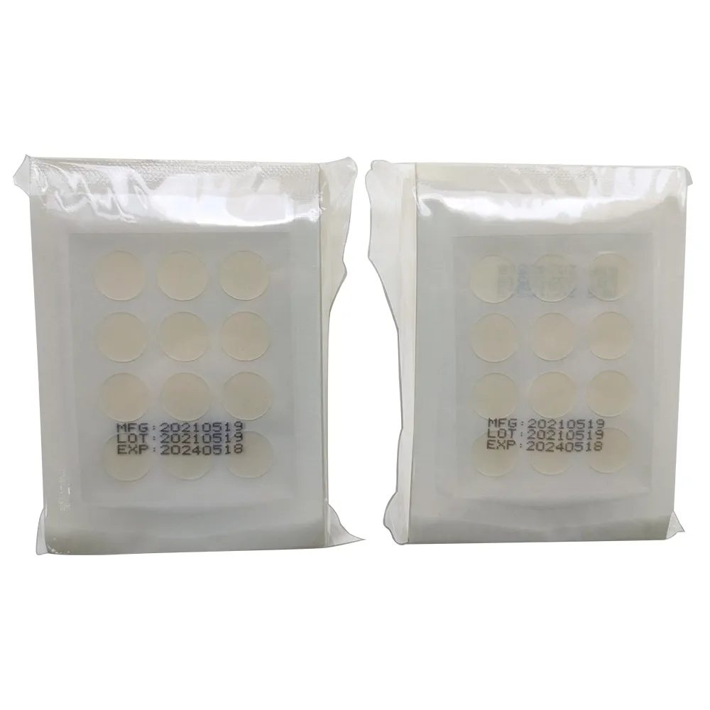 Parche médico hidrocoloidal transparente, parche Invisible de alta absorción para granos de acné, 12 puntos/paquete para puntos absorbentes