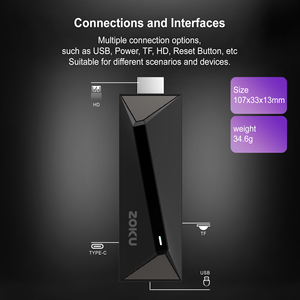 ZOKU Nouvelle Arrivée TV Stick Z3 Android 14.0 Prise en Charge de Plusieurs Langues Télécommande Vocale Utilisation Hôtelière Prix Réduit Usine - Product Image 6