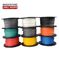 JINLI Corde synthétique super résistante 2 mm x 1000 m, ligne de pêche à la main 400 kg, 100 % UHMWPE véritable, tressée, charnière marine