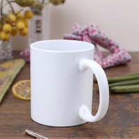 Vente en gros par le fabricant : Tasse blanche de 11 oz avec revêtement, changeant de couleur, grande quantité, pour sublimation, transfert thermique, excellent article pour les boissons
