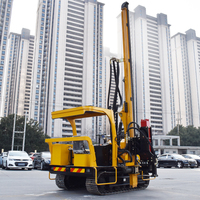 Máquina perforadora de pilotes vibratoria con martillo hidráulico de oruga de nuevo diseño de China, máquina perforadora de pilotes solares