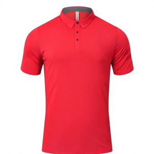 เสื้อโปโลทรงเข้ารูปพรีเมียมสำหรับผู้ชาย - ผ้าฝ้ายผสมระบายอากาศได้ดี ซับเหงื่อได้ดี คอเสื้อแบบริบ และทรงแบบสปอร์ต - สีน้ำเงินกรมท่า - Product Image 3