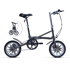Vélo pliant 14 pouces pour adultes, portable, <span class=keywords><strong>pliable</strong></span>, à une vitesse, en acier au carbone, vélo <span class=keywords><strong>de</strong></span> <span class=keywords><strong>ville</strong></span>, pliage rapide en une seconde - Product Image 1