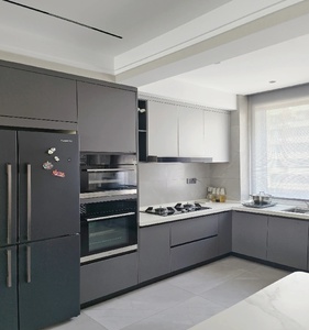 Gabinetes de Cocina Integrados Minimalistas con Servicio de Dibujo de Renderizado 2D y 3D en 12 Horas para Apartamentos Pequeños - Product Image 1