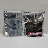 Sacs à fermeture éclair réutilisables avec logo personnalisé, surface brillante, pour emballages de sweats à capuche, pochettes cosmétiques, sacs à fermeture éclair imperméables
