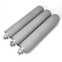 Filtration de l'air 0.2 0.25 0.5 1 2 5 10 microns Um acier inoxydable 316 diffuseur de gaz poreux fritté Ss Sparger