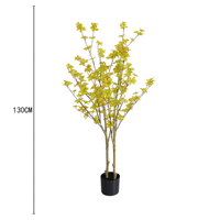 Arbre artificiel Enkianthus de style japonais en pot, plante de simulation, arbre cloche, décoration intérieure, aménagement paysager