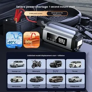 Batterie Externe Portable Lithium-Ion 3000W à Onde Sinusoïdale Pure pour Voiture, Alimentation d'Urgence avec Affichage Numérique Intelligent, Pompe à Air de Secours Extérieure - Product Image 3