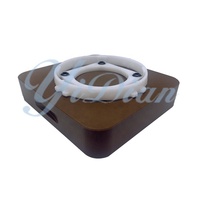 132*146*29mm suku cadang mesin pekerjaan kayu warna coklat vakum penjepit blok alat cangkir hisap untuk mesin Router BIESSE CNC