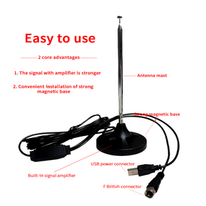 <span class=keywords><strong>Antena</strong></span> de Radio de pie para casa y <span class=keywords><strong>coche</strong></span>, con Base magnética, varilla telescópica, cable de 5M, para tienda de campaña, receptor de señal FM - Product Image 5