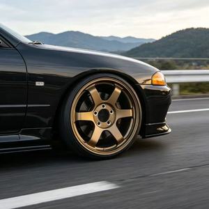 Jantes en alliage Racing JDM Bronze Te37sl à 5 branches, design 5x100 5x112 5x114.3 5x120, pour BMW, Toyota 86, Supra, Honda - Product Image 2