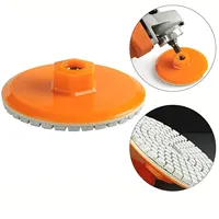 Tampon de polissage diamanté fileté M10/M14 3 pouces 50 unités # -1000 #   OEM pour meuleuse d'angle pour la finition des surfaces en pierre