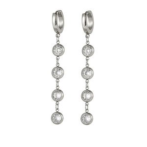 <span class=keywords><strong>Orecchini</strong></span> <span class=keywords><strong>pendenti</strong></span> Huggie per donna in <span class=keywords><strong>acciaio</strong></span> inossidabile cerchi alla moda classici rotondi <span class=keywords><strong>orecchini</strong></span> ipoallergenici - Product Image 2