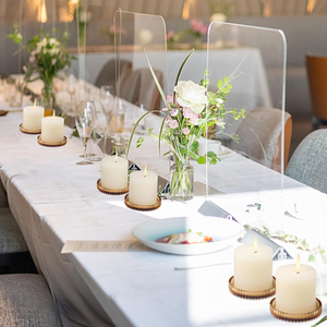 Цветной стеклянный подсвечник для столбовых свечей, подставка для свечей, рождественские украшения для обеденного стола - Product Image 6