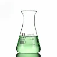 Botol Kerucut Kaca Borosilikat 5ml-10000ml OEM Dapat Disesuaikan Pasokan Grosir