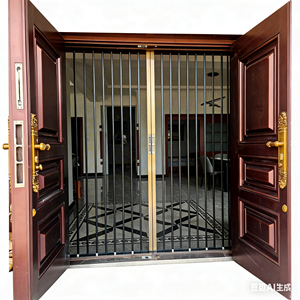 Moustiquaire de sécurité pliante en tissu non tissé à mailles losangées, porte accordéon télescopique invisible, anti-moustiques et anti-rongeurs, pour usage hôtelier moderne - Product Image 6