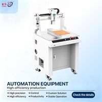 Machine de distribution de colle double Y-portal hors ligne avec écran tactile CCD inclinable pour tables jumelées