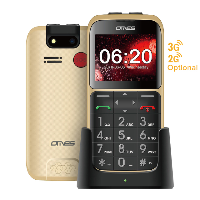 TC12 High Quality 2.4 Inch Senior Phone 2G GSM Old Feature Phone Keypad Mobile Phone with Large Icons