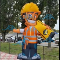 Homme gonflable publicitaire de 3 m, Skydancer pour l'extérieur, utilisé pour la publicité, avec souffleur