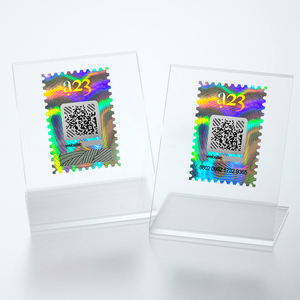 Logotipo personalizado colorido <span class=keywords><strong>3D</strong></span> holograma etiqueta adhesiva características de seguridad seguras para embalaje - Product Image 1