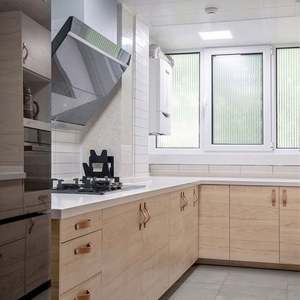 Armoires de rangement à poignée longue et brillante, design de meubles de cuisine, armoire de base de cuisine en contreplaqué - Product Image 2