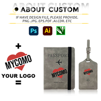 Pochette de voyage magnétique 2-en-1 personnalisable avec logo, porte-documents, porte-cartes et porte-billets pour voyages d'affaires