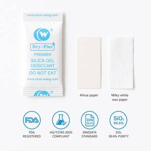 <span class=keywords><strong>Sachet</strong></span> déshydratant en gel <span class=keywords><strong>de</strong></span> <span class=keywords><strong>silice</strong></span> <span class=keywords><strong>de</strong></span> qualité alimentaire 0,5g-5g SiO2 99,6% Aihua, absorbeur d'humidité en papier pour emballages alimentaires et pharmaceutiques - Product Image 6