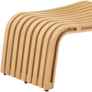 Modern <b>Bamboo</b> Step <b>Stool</b> Natural Wood Color Multifunctional Home Use - Product Image 1