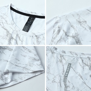 T-shirts en coton 100 % en gros, t-shirts décontractés pour sublimation, motifs personnalisés, design uni, tissu tricoté 240 grammes, impression sérigraphique - Product Image 3