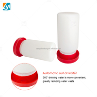 ZZ LM94 Abreuvoir automatique 1L pour poulets, poussins et animaux de ferme, en plastique robuste à alimentation par gravité