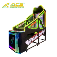 ACS Promotion : Machine de jeu de tir simulateur de basketball électronique d'arcade d'intérieur Street Hot Hoops en métal, version anglaise