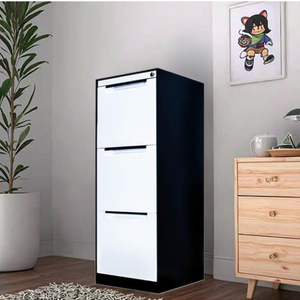 Chnsnile Tủ hồ sơ kim loại hai tầng hiện đại Thiết kế hình chữ nhật chắc chắn nhiều ngăn kéo an toàn trường học nơi làm việc nộp hồ sơ tại nhà - Product Image 2