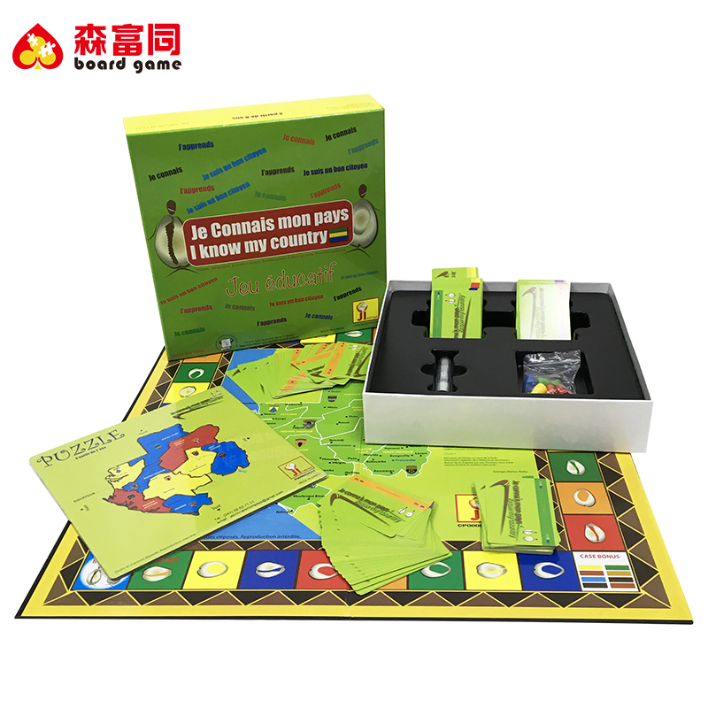 Múltiples combinación dados tablero jugando a las cartas peones bandejas Secuencia de Juego de fiesta