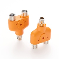 Adaptateur répartiteur en Y M8 4 broches mâle vers double M8 4 broches femelle pour l'automatisation industrielle, le contrôle de robots, l'éclairage LED et la maison intelligente