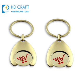 Biểu Tượng Tùy Chỉnh Men Token Coin Chủ Keyring Kim Loại Vàng Bạc Mạ Đôi Siêu Thị Mua Sắm Giỏ Hàng Xe Đẩy Đồng Xu Keychain - Product Image 4