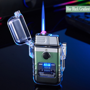 Encendedor de cigarrillos recargable USB tipo C de Gas recargable de butano impermeable a prueba de viento portátil ecológico para acampar al aire libre barbacoa - Product Image 6