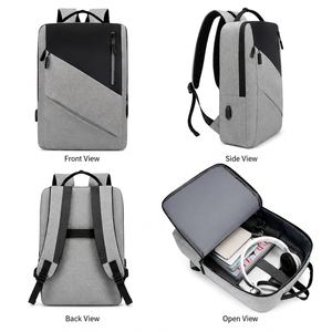 Mochila <span class=keywords><strong>de</strong></span> Diseño Nueva para Oficina y Portátil, Mochila <span class=keywords><strong>de</strong></span> Nailon Negra para Portátil, Mochilas Personalizadas con Logotipo, Antirrobo, Mochilas Escolares Personalizadas para Portátil - Product Image 2