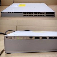 Para Cisco Catalyst 9200L, Switches Ethernet Gestionados de Capa 3 PoE+ de 24 Puertos, C9200L-24P-4X-E con Función QoS, 4 Puertos SFP+