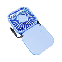 Mini ventilateur rechargeable portable en gros, ventilateur USB à main en macaron, ventilateur pliable à clip