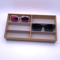 Étui à lunettes de soleil de haute qualité, plateau de rangement pour lunettes, emballage facile à transporter, taille et matériaux personnalisés