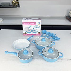 Giá rẻ bán buôn trực tuyến gia đình 13-Piece Cookware sets không dính Cookware Set bếp Set súp & chứng khoán chậu - Product Image 3