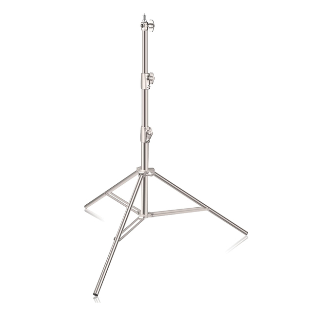 Stand 280cm 2.8m Stainless Steel Photo Studio Light Stand Adjustable Height Three Section Tripod for Video Camera Accessories