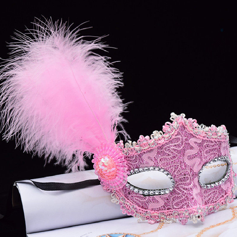 Luminous princess Butterfly rain silk mask Children's Day masquerade party costume half-face female mask party mask