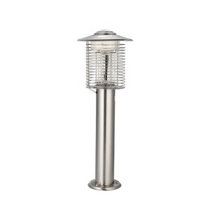 Stainless Steel Outdoor Mosquito Killer <b>Lamp</b> UV Light Electric Mosquito Trap <b>Silver</b> Black Metal Mesh Design - Product Image 4