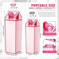 Bouteille d'eau en plastique écologique à motif de dessin animé, couleur et logo personnalisables, pour consommation directe, usage sportif, 500ML/1000ML