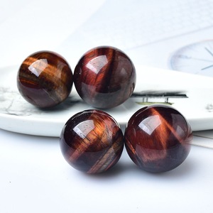 Esfera de Piedra de Ojo de Tigre Rojo Amarillo Natural al por Mayor, Bola de Cristal Artesanal, Cristal de Feng Shui, Wicca, Boho, Piedra Curativa para Decoración del Hogar - Product Image 5
