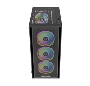 <span class=keywords><strong>Caja</strong></span> de PC Gamer ATX de Torre Media con Panel Lateral de Vidrio Templado Hecho a Mano, RGB, con Fuente de Alimentación y USB 3.0 - Product Image 4