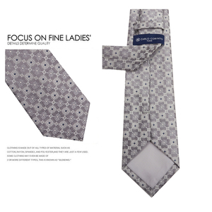 <span class=keywords><strong>Corbata</strong></span> Clásica de Alta Calidad de 7.5 CM para Hombre, Color <span class=keywords><strong>Gris</strong></span> Plateado <span class=keywords><strong>Claro</strong></span>, Estilo Retro para Caballero, <span class=keywords><strong>Corbata</strong></span> de Negocios de Jacquard Tejido para Camisa y <span class=keywords><strong>Traje</strong></span> - Product Image 6