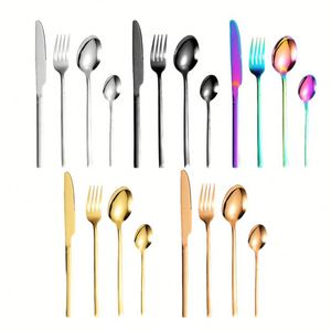 Juegos de Cubiertos de Lujo de Acero Inoxidable de Alta Calidad, Cuchillo, Tenedor y Cuchara para Hotel - Product Image 2