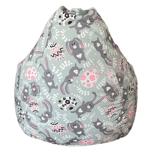Rabbit Printed Teardrop <strong>Beanbag</strong> Sofa Chair Adult Seat Bean Bag Cover Without <strong>Filling</strong> Indoor Teardrop <strong>Beanbags</strong> for Relaxing - Product Image 6
